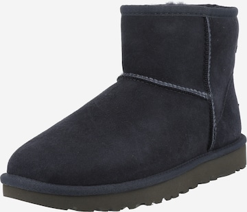 UGG Snow Boots 'Classic Mini II' in Blue: front