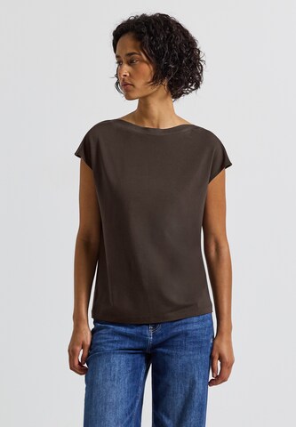 STREET ONE Shirt in Braun: Vorderseite