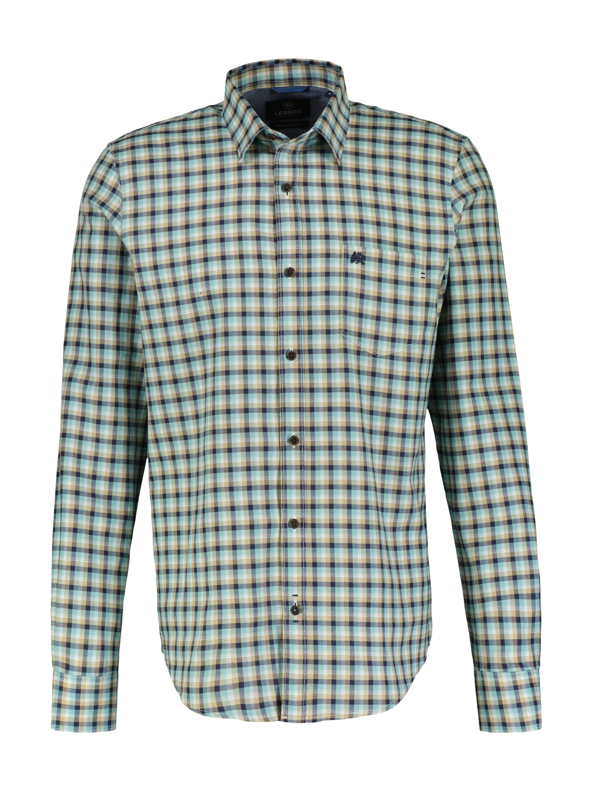LERROS Button Up Shirt in Blue: front