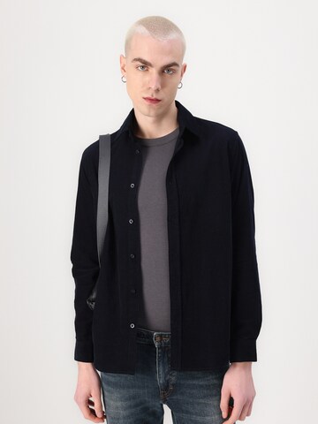 Samsøe Samsøe Regular Fit Hemd 'Saliam NX' in Schwarz