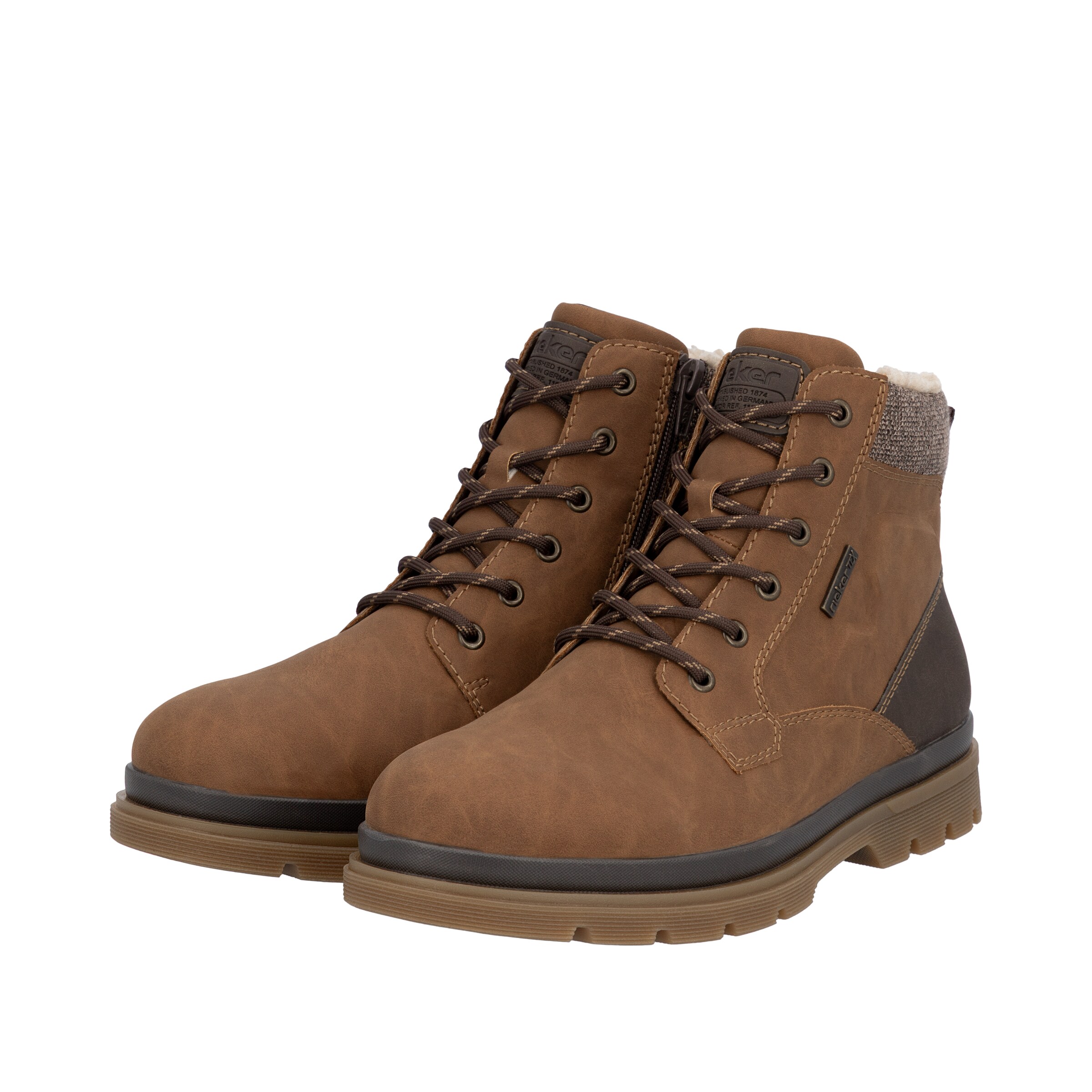 Bottes à lacets 'F7010' Rieker en marron