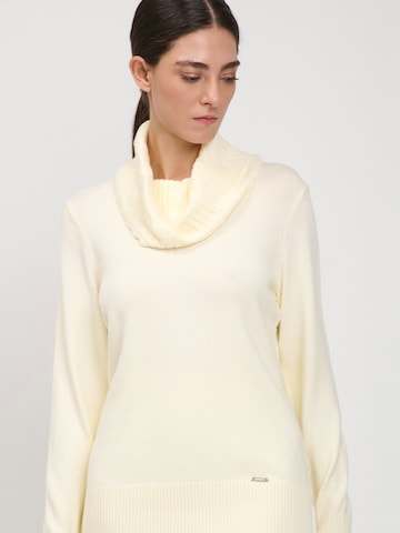 Influencer Pullover in Weiß