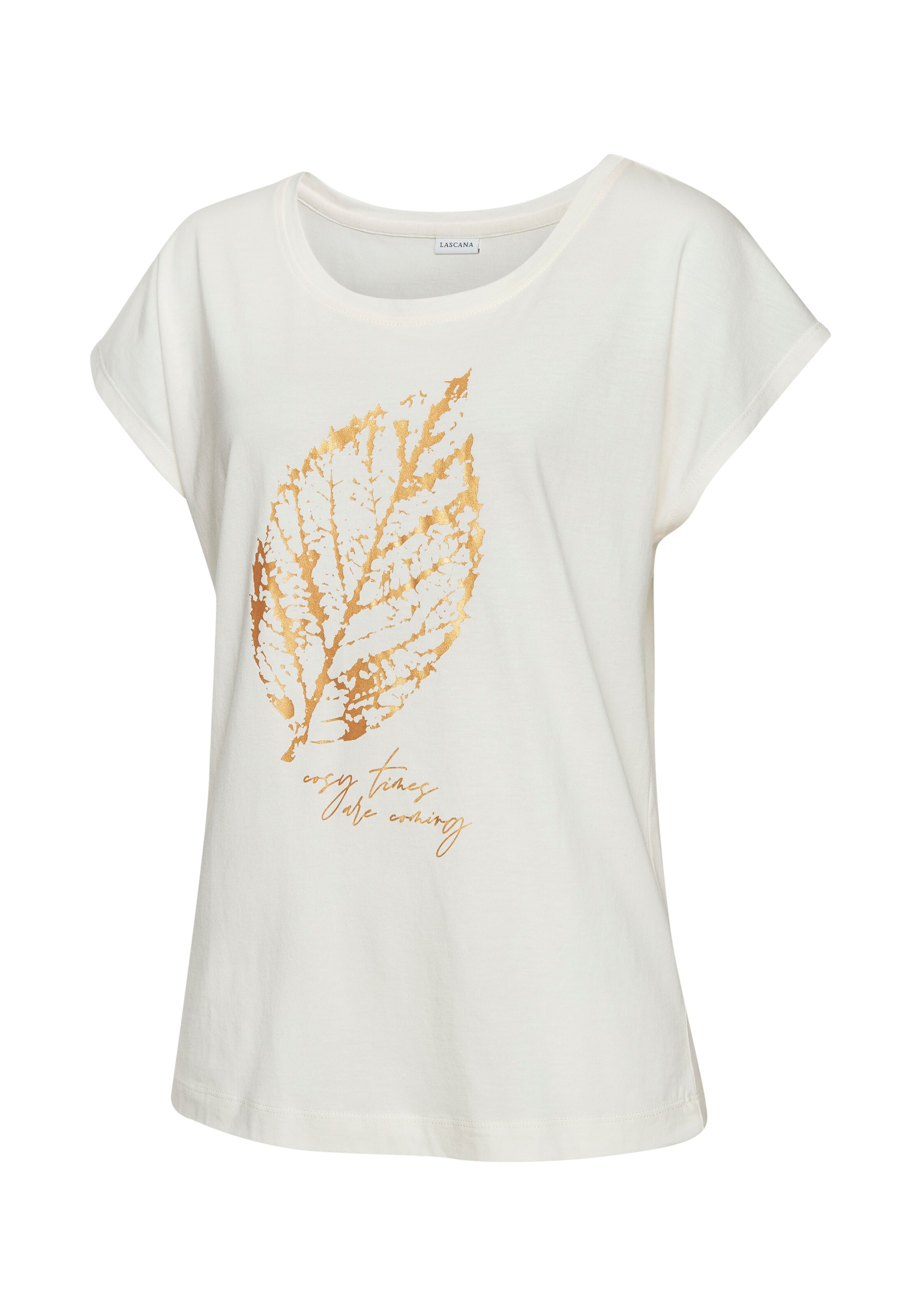 LASCANA Pajama Shirt in White