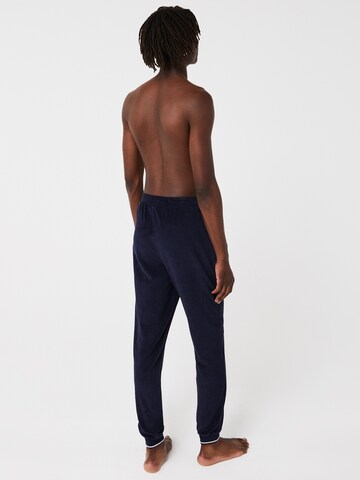 Regular Pantalon de pyjama LACOSTE en bleu