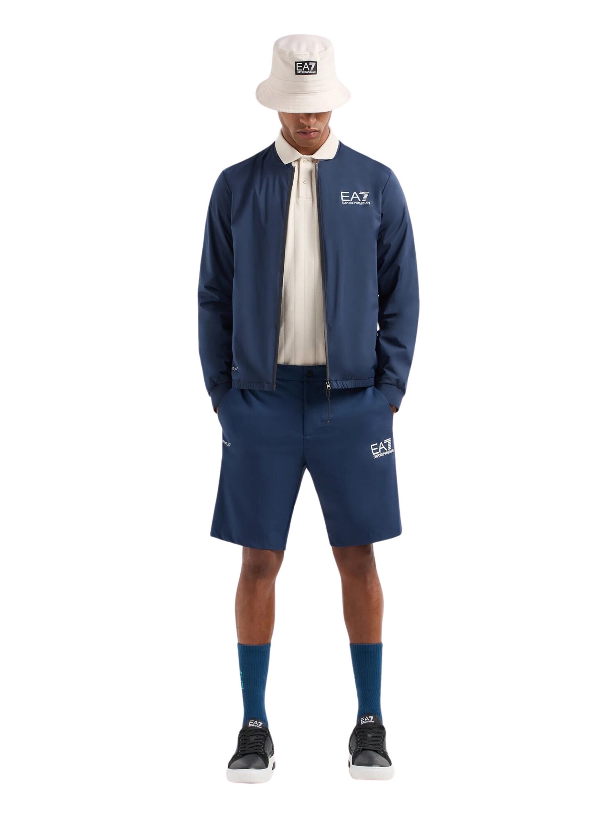 Veste mi-saison EA7 Emporio Armani en bleu