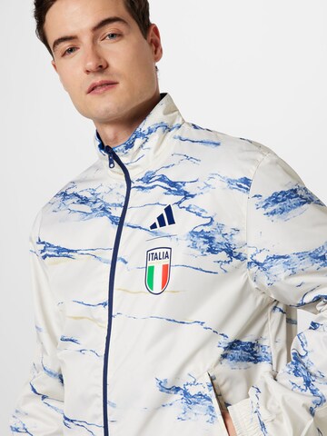 ADIDAS PERFORMANCE Athletic Jacket 'Italy Anthem' in White