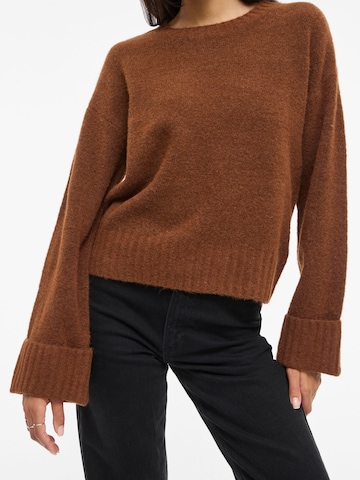 VILA Sweater 'VILuna' in Brown