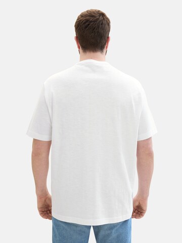 T-Shirt TOM TAILOR Men + en blanc