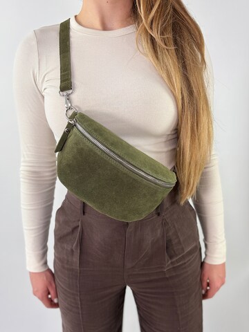 lePelou Fanny Pack 'VALENTINA medium' in Green
