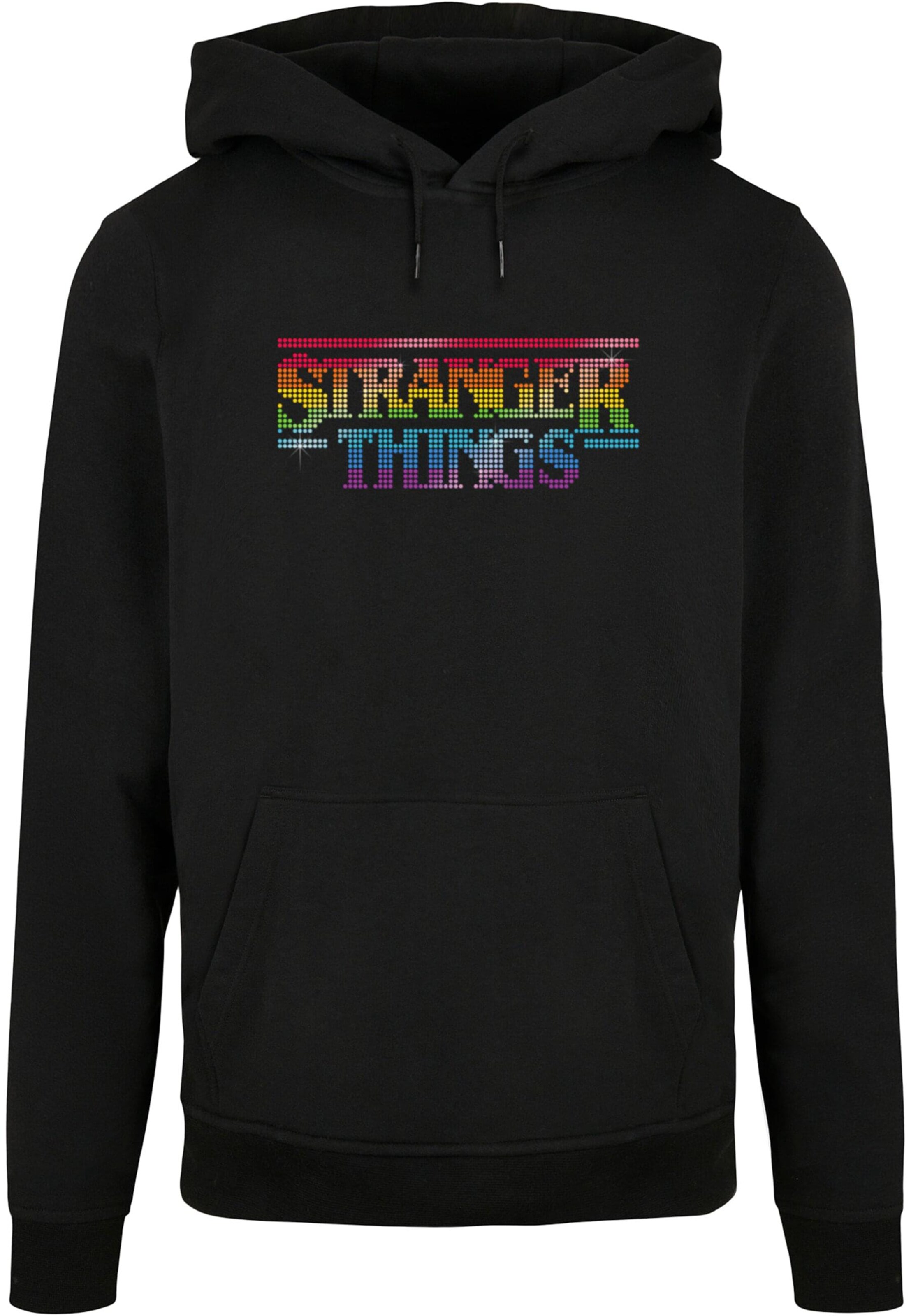 ABSOLUTE CULT Sweatshirt 'Stranger Things' in Zwart: voorkant