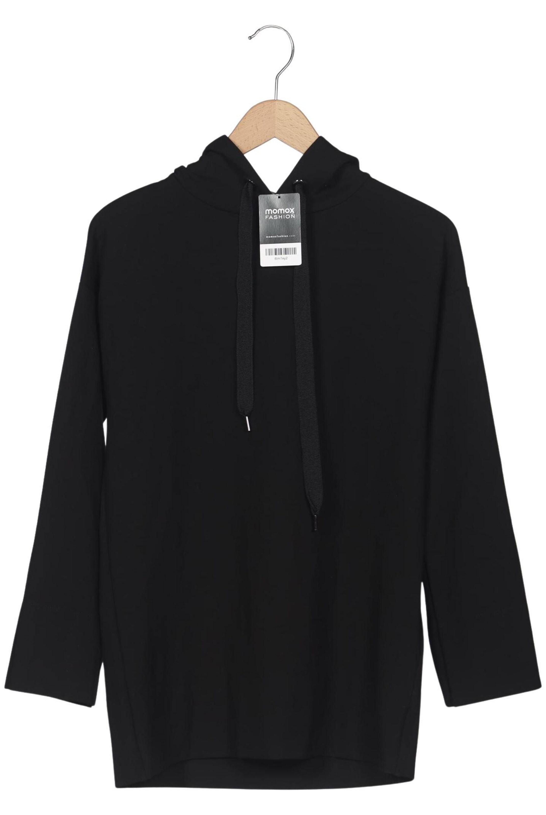 HALLHUBER Sweatshirt & Zip-Up Hoodie in XS in Black: front