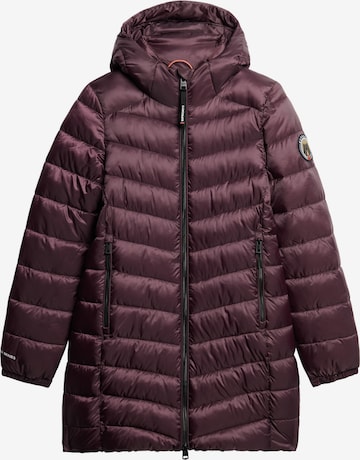 Superdry Wintermantel 'Fuji' in Lila: voorkant