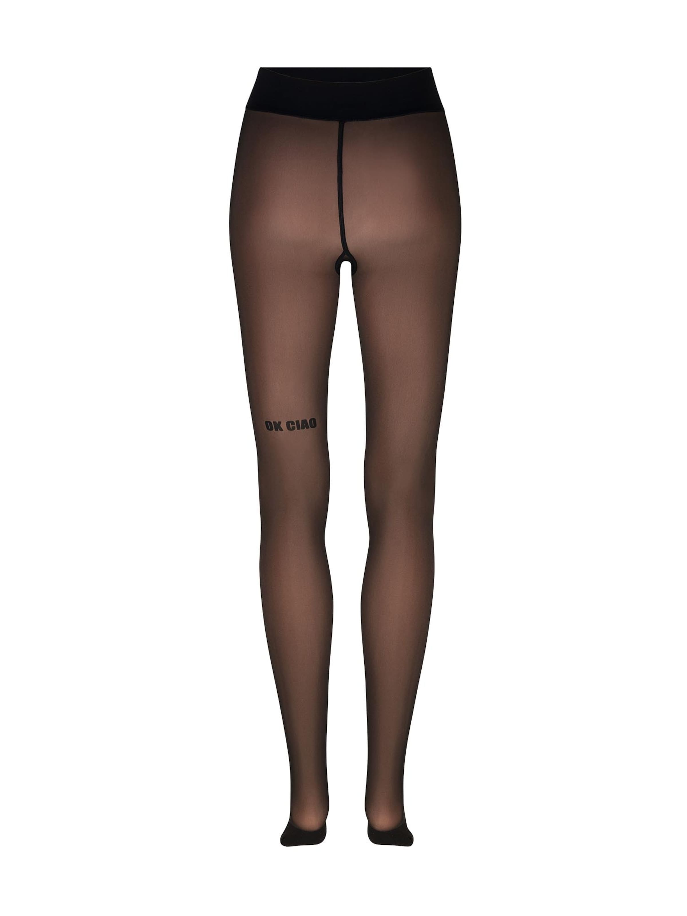 Nur Die - Leotardos finos ' Warm & transparent robust 80 DEN ' en negro: frente