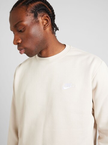 Nike Sportswear Klasický střih Mikina 'Club Fleece' – bílá