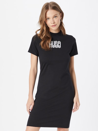 Rochie 'Narcissa' HUGO pe negru / alb, Vizualizare model