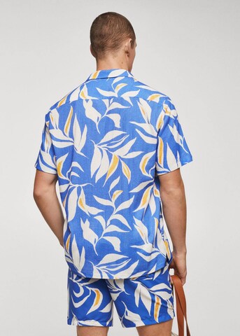 MANGO MAN Regular fit Shirt 'Pau' in Blauw