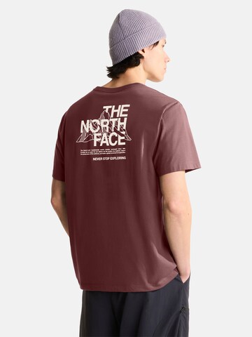 THE NORTH FACE Μπλουζάκι 'Mountain Sketch' σε καφέ: μπροστά