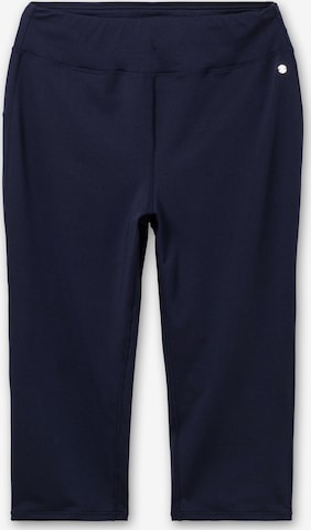 SHEEGO Skinny Workout Pants in Blue: front