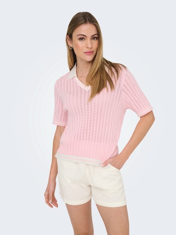 rozā ONLY Džemperis 'ONLSPORTI': no priekšpuses