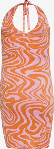 swirly Summer Dress in Orange