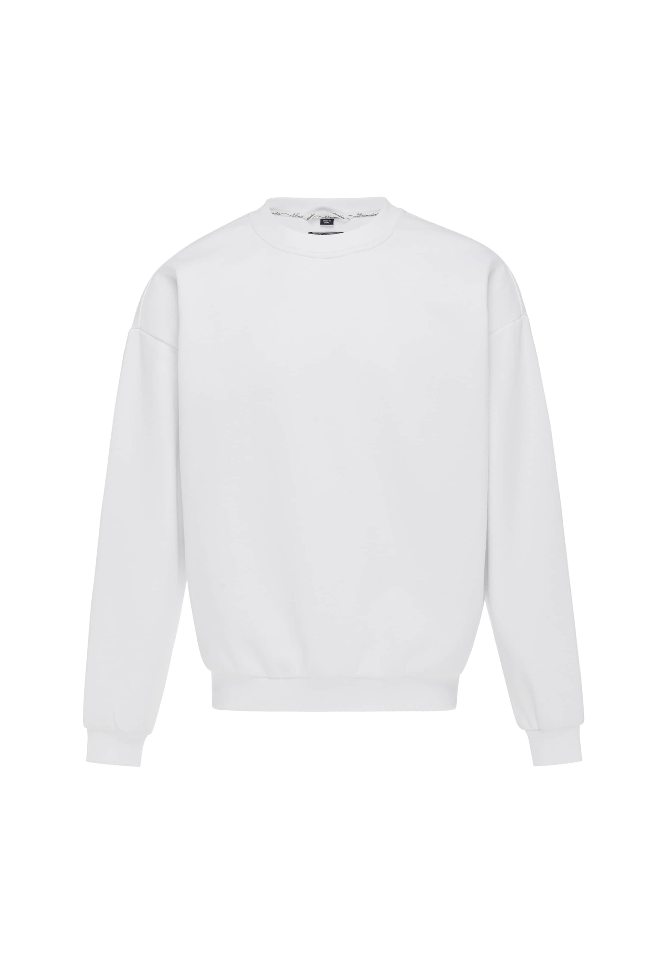 DreiMaster Vintage Sweatshirt in Wit: voorkant
