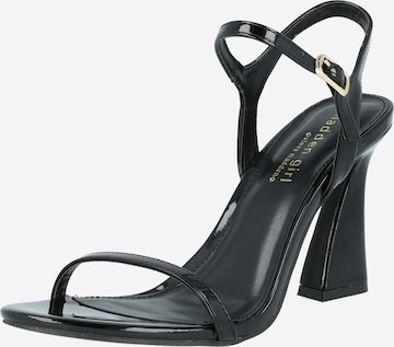 Madden Girl - Sandalias con hebilla 'DISCCO' en negro: frente