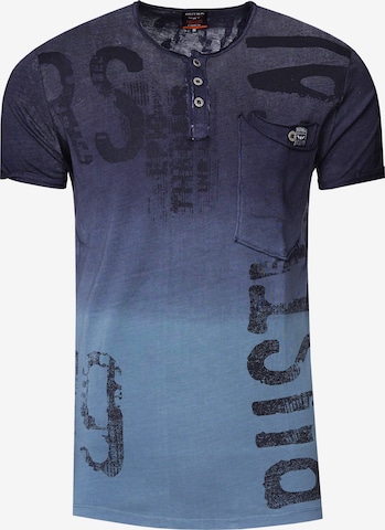 Rusty Neal Shirt in Blauw: voorkant