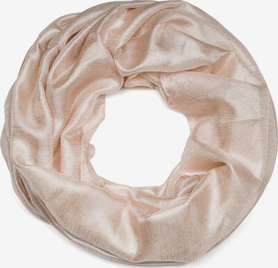 styleBREAKER Schlauchschal 'Seidiger Einfarbiger Loop Glitzer' in One Size in creme, Produktansicht