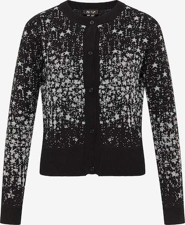 myMo at night Knit Cardigan in Black: front