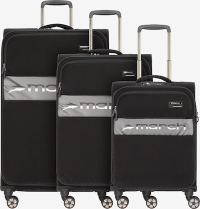 March15 Trading Kofferset 'Mosaic' in anthrazit / schwarz / weiß, Produktansicht