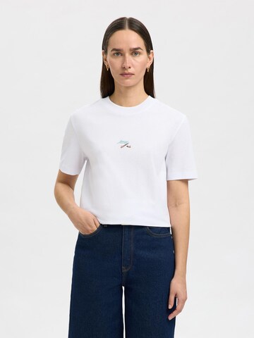 Maglietta di SELECTED in bianco