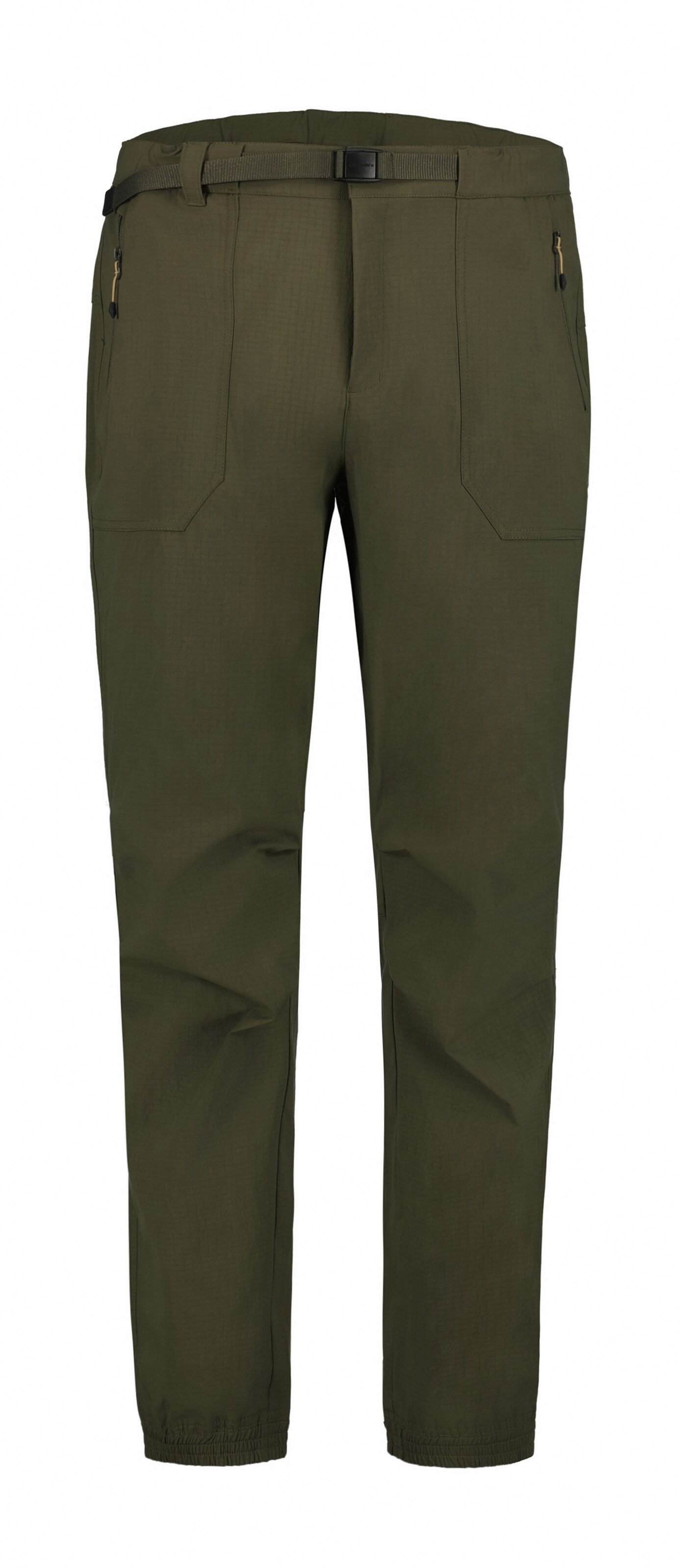 ICEPEAK Tapered Outdoor Pants 'Milnor' in Green: front