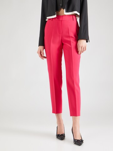 Coupe slim Pantalon à plis s.Oliver BLACK LABEL en rose : devant