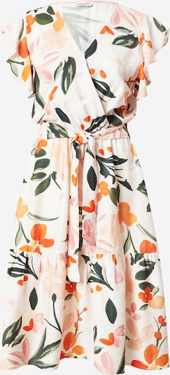 ZABAIONE Haljina 'Ta44ormina' u tamno zelena / breskva / tamno narančasta / prljavo bijela, Pregled proizvoda