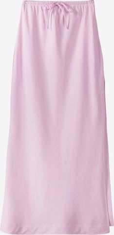 Bershka Spódnica w kolorze różowy: przód
