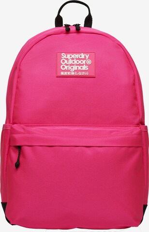 Superdry Backpack in Pink: front