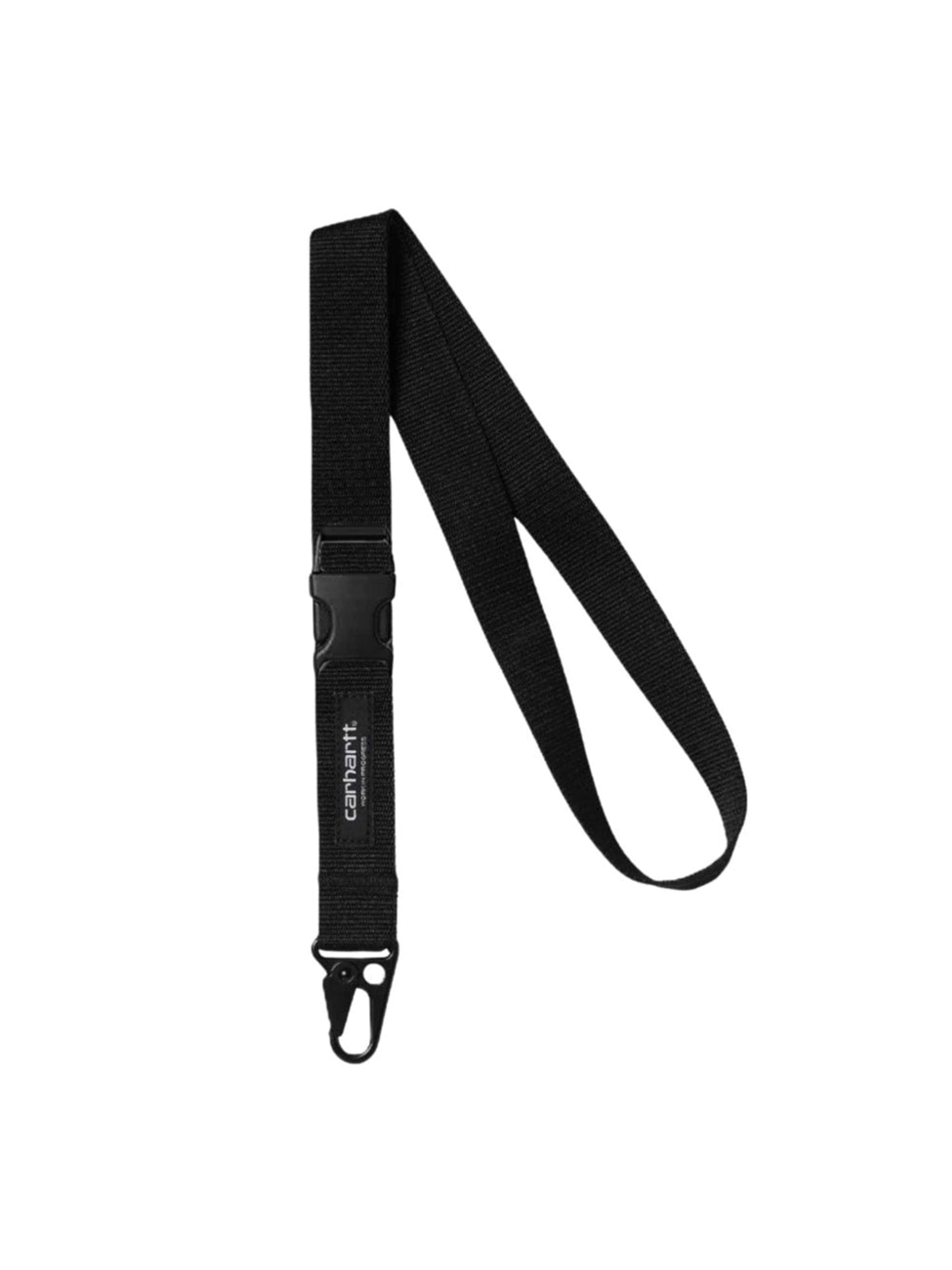 Carhartt WIP Schlüsselanhänger 'CLICK KEYCHAIN BLACK'‌‌ in Schwarz: Vorderseite