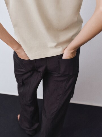 MANGO Shirt 'SEVILLA' in Beige