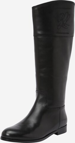 Bottes 'JUSTINE' Lauren Ralph Lauren en noir : devant