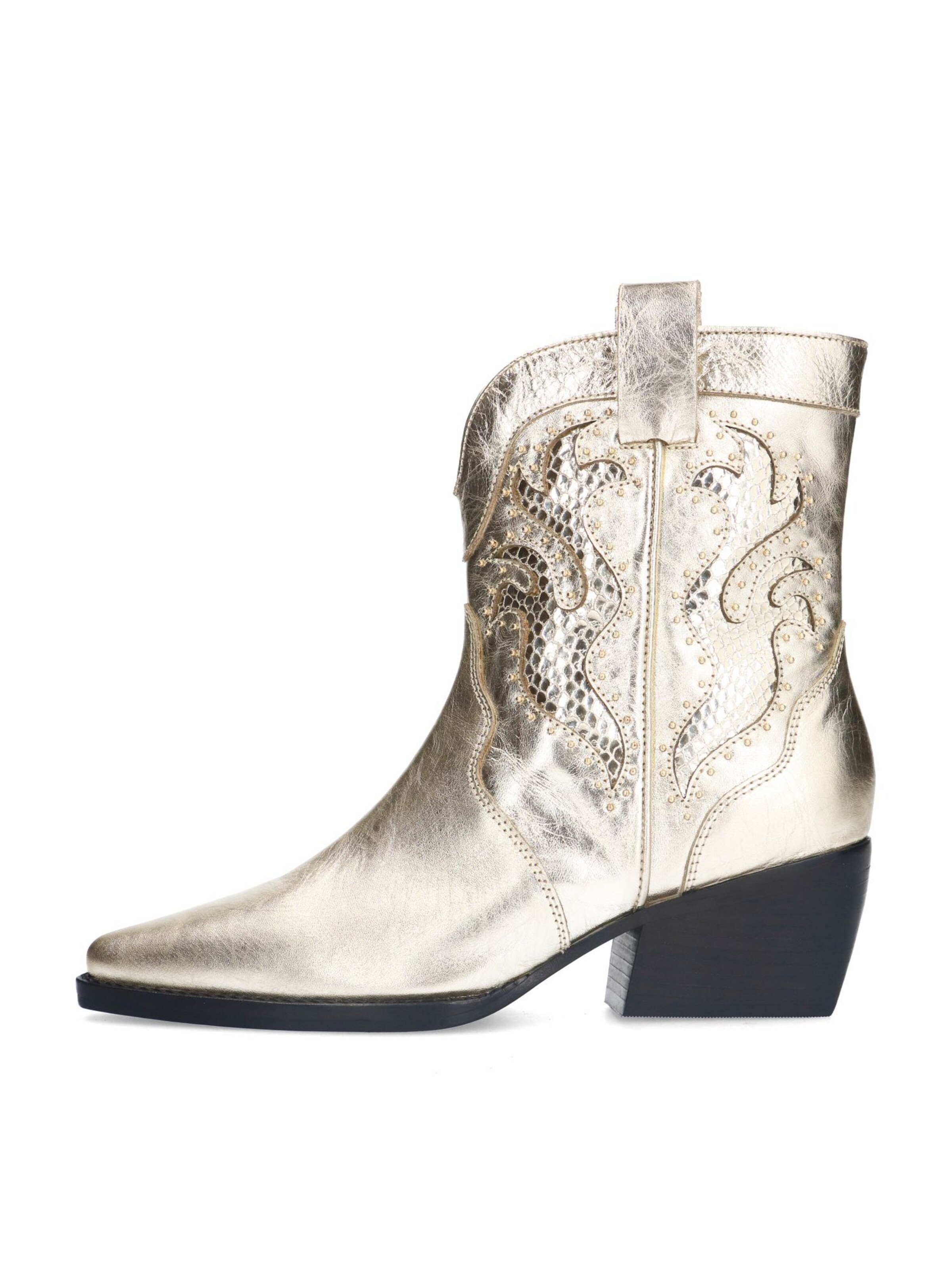 Bottes de cowboy SACHA en or