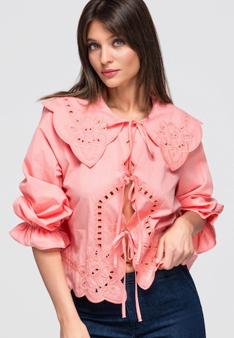Ombre Blouse in Oranje