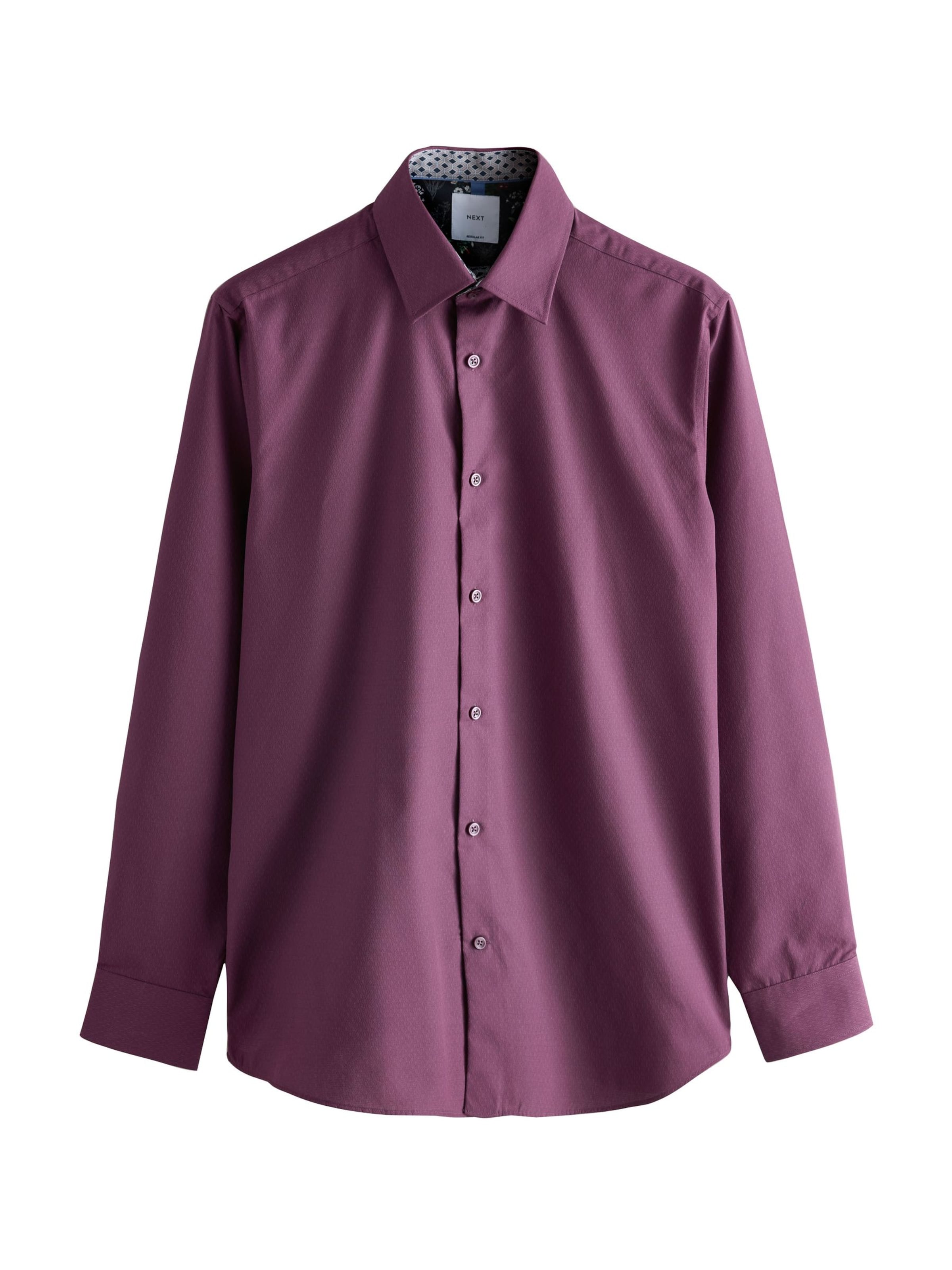 Next Regular Fit Paita värissä lila: etupuoli