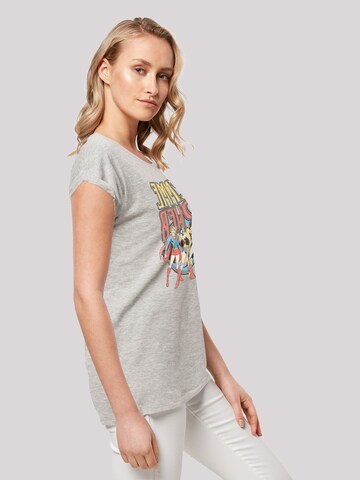 F4NT4STIC Shirt 'DC Comics Wonder Woman Femme Power' in Grey