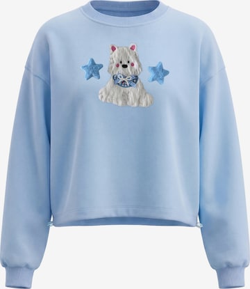 Sweat-shirt MYMO en bleu : devant