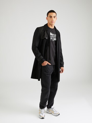 LEVI'S ® Shirt 'SS Relaxed Baby Tab Tee' in Schwarz