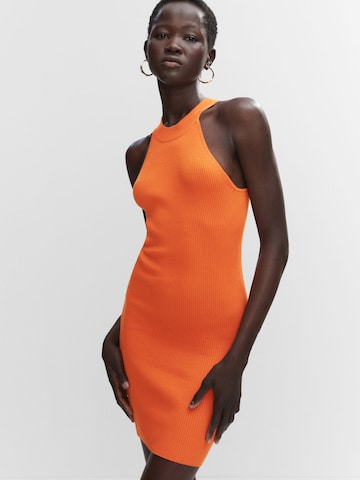 MANGO Sukienka 'LOPEZ' w kolorze pomarańczowy: przód