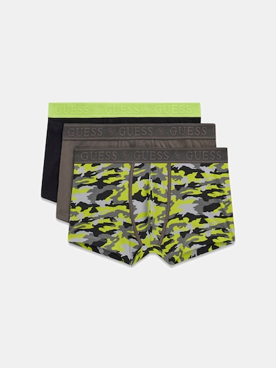 GUESS Boxer shorts 'JOE' in Brown / Dark grey / Kiwi / Black, Item view