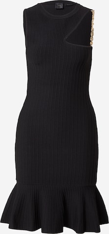 PINKO Úpletové šaty – černá: přední strana