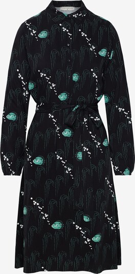 Mademoiselle YéYé Blusenkleid 'Fantastique' in blau / schwarz / weiß, Produktansicht