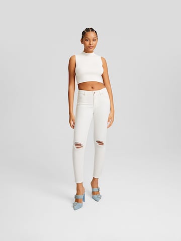 Skinny Jean Bershka en blanc